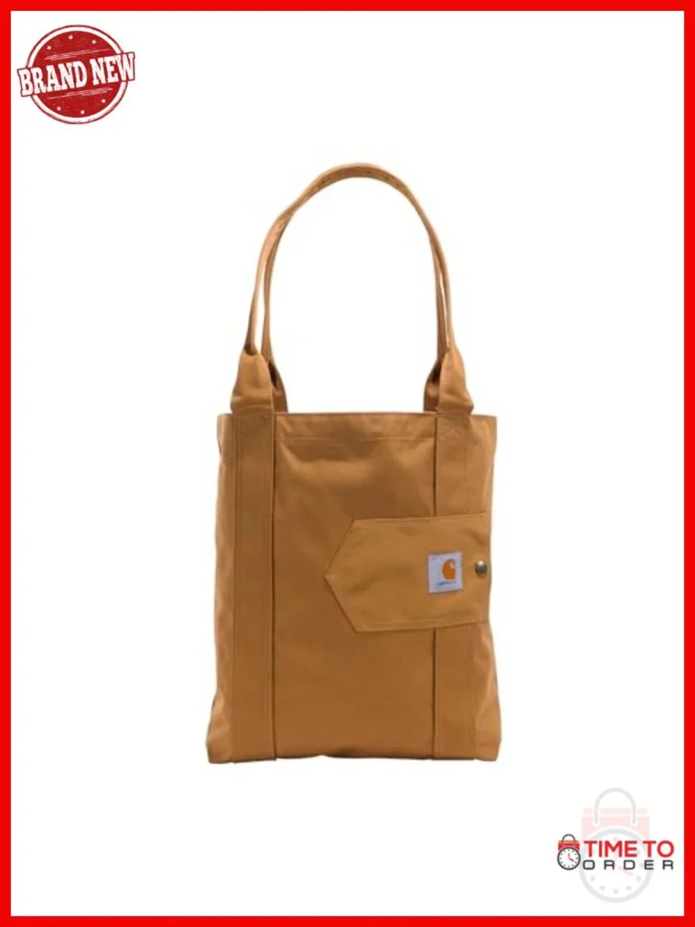 Vertical Open Tote, Durable Water-Resistant Tote Bag